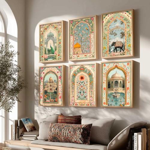 kotart Madhubani Art Wall Painting Traditional Home Decoration With Frame For Living Room Bed Room Hotel Wall Decor Digital Reprint Engineered Wood Set of 6 Size 10 x 13 inch - Image 5