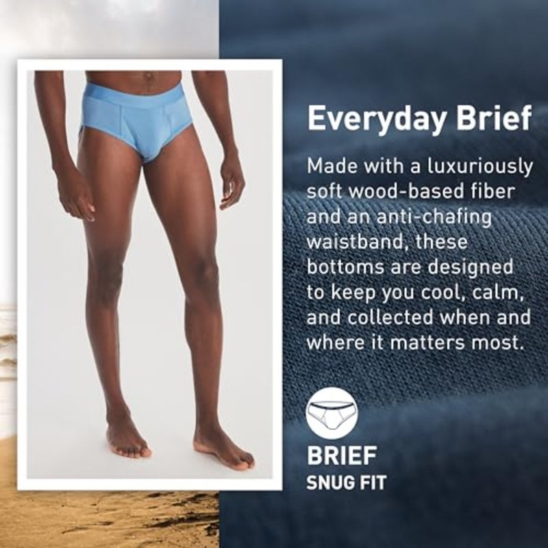 Men's Everyday Brief - Lightweight Knit Jersey Travel Underwear - Image 3