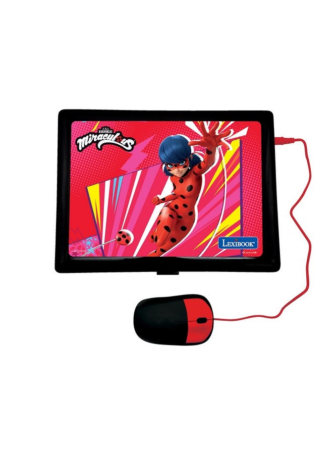 Lexibook Miraculous - Educational And Bilingual Laptop English/Spanish - Toy For Child Kid (Boys & Girls) 124 Activities, Learn Play Games And Music With Ladybug - Red/Black Jc598Mii2 - Image 2