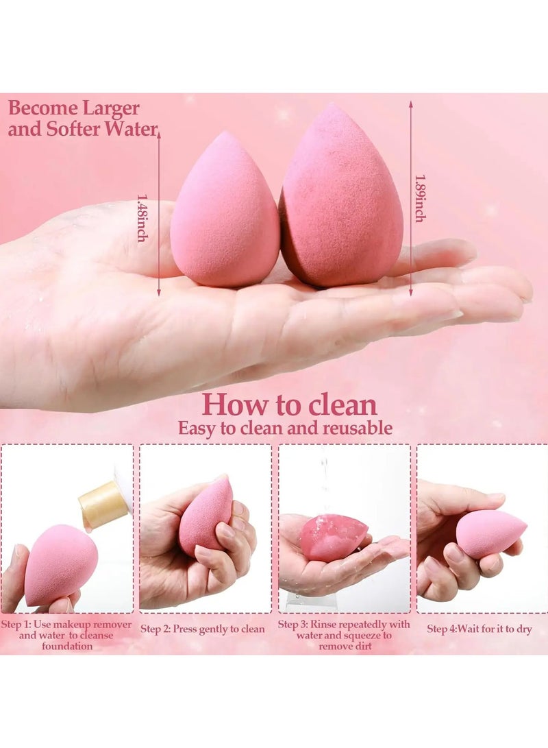 Ucanbe 15-Piece Beauty Tool Set - Loose Powder Puffs, Mini Puffs, Beauty Sponges & Cushion Puffs, Ultra-Soft Velvet, Latex-Free, Suitable for All Skin Types - Image 3