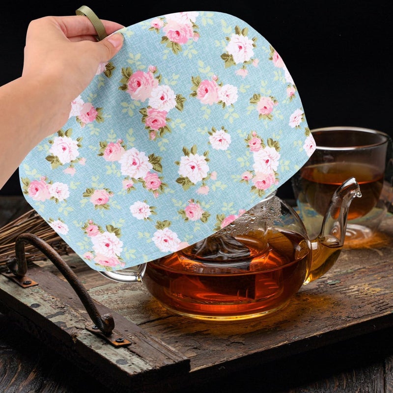 Luxshiny Insulated Teapot Cotton Tea Cosy, Cotton Cloth Tea Pot Warmer Stylish Cozy Prevents Dust and Keeps Warm Perfect for Kitchen and Home Use - Image 4