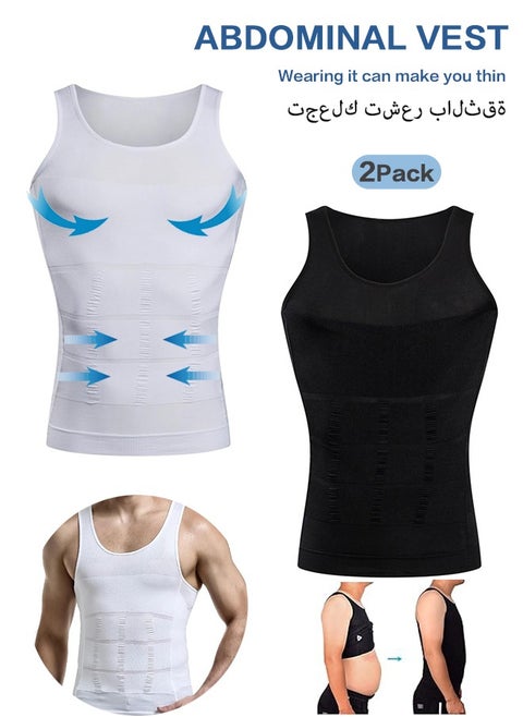 Slimming Body Shaper Vest For Men, Men Chest Compression, Vest Body Shaper Sleeveless Posture Corrector, Slimming Tummy Control Waist Trimmer Mesh Tops Compression for Men