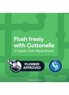 Cottonelle GentlePlus Flushable Wet Wipes with Aloe & Vitamin E - 4 Flip-Top Packs, 168 Total Flushable Wipes, 42 Count (Pack of 4)  - Image 4