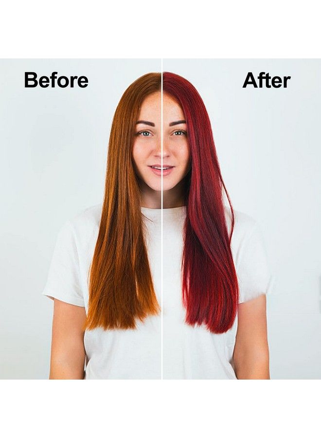 Agthyuve Herbal 3 In 1 Wine Red Dye 13.53 Fl Oz Wine Red Hair Shampoo Semipermanent Hair Dye Shampoo 100% Gray Hair Coverage Effect In 5 Minutes Lasts 30 Days Hair Color Shampoo (Wine Red)  - Image 3