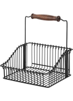vip ahmet Wire Basket 20 x 20 cm Black 