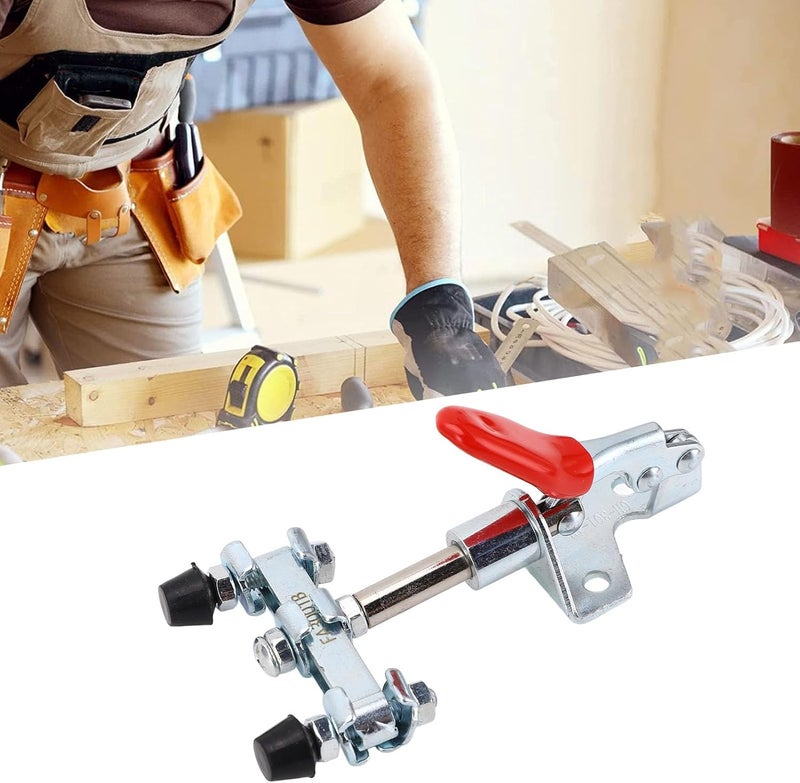KANASI Double Head Quick Clamp, Adjustable Push Pull Action with 45kg Holding Capacity 16.7mm Stroke for Woodworking and Industrial Fixtures - Image 4