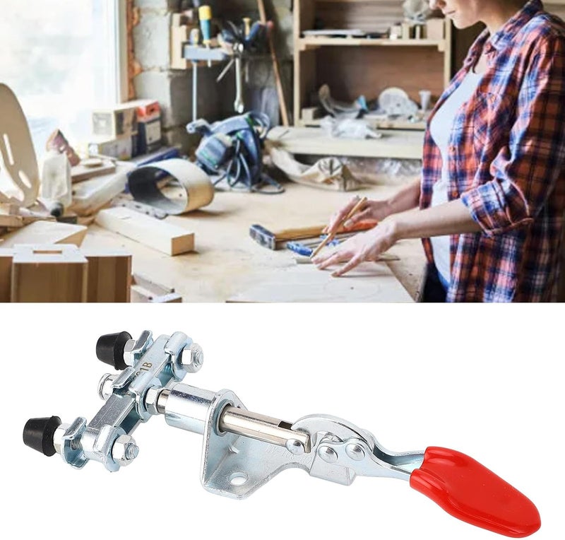 KANASI Double Head Quick Clamp, Adjustable Push Pull Action with 45kg Holding Capacity 16.7mm Stroke for Woodworking and Industrial Fixtures - Image 3