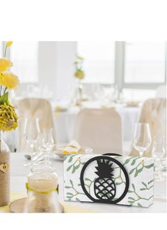 Excefore 2 PCS Metal Napkin Holder, Practical Table Organiser, Cutout Design Freestanding Napkin Dispenser, Suitable for Dining Table, Kitchen, Picnic, Parties (Pineapple Pattern)  - Image 5