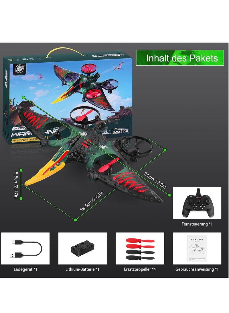 ELTRAZONE RC Aeroplane 2.4GHz Remote Control L0713 Quadcopter – Floating Fighter Aircraft RTF for Beginners, Kids & Adults, USB Charging, Green – Easy to Fly, Durable & Fun – Perfect Outdoor Toy for Family Entertainment, Gifts & Adventures - Image 4