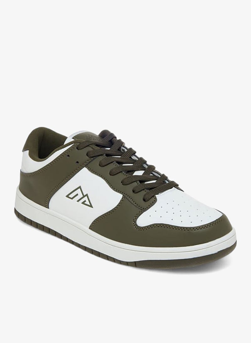 Oaklan by Shoexpress Men Logo Lace-Up Sneakers - Image 3