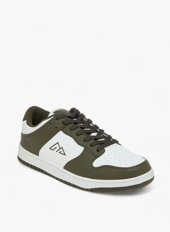Oaklan by Shoexpress Men Logo Lace-Up Sneakers