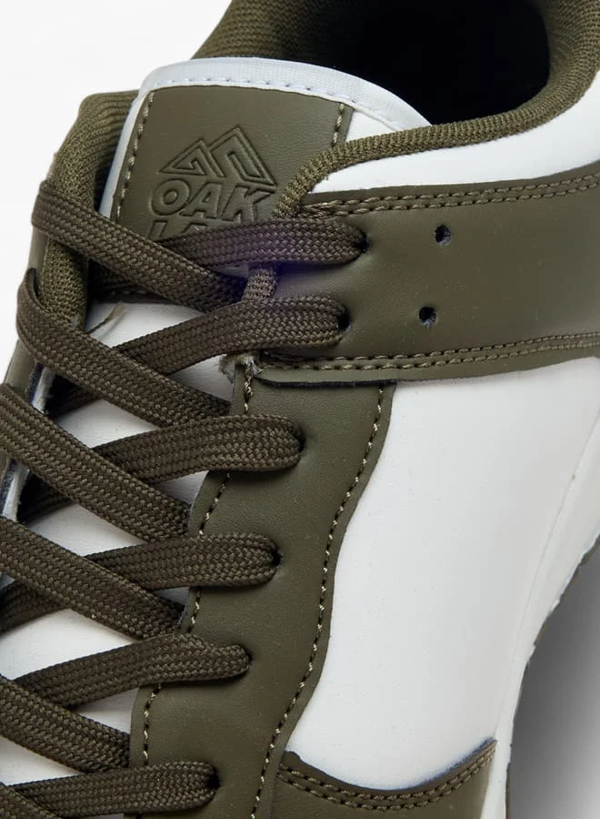 Oaklan by Shoexpress Men Logo Lace-Up Sneakers