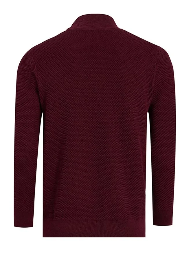 Men's Half-Zip Knit Sweater