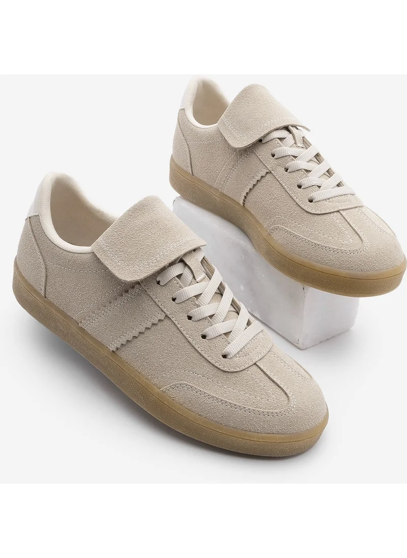 مارجين Women's Sneaker Tongue Detail Retro Sneakers Vinas