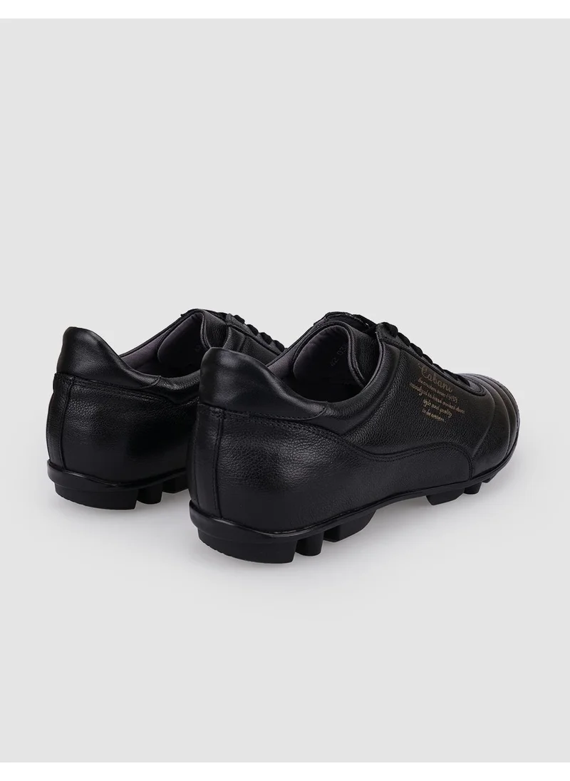 Cabani Black Laced Artificial Turf Shoes