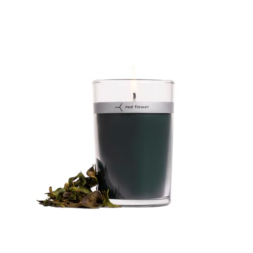 Red Flower Wanderlust Petal Topped Candle, 6 oz - Image 1