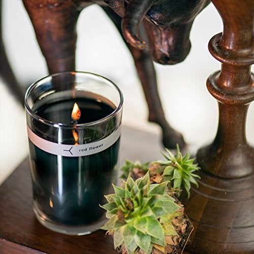 Red Flower Wanderlust Petal Topped Candle, 6 oz - Image 3