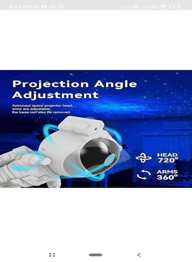 Astronaut Galaxy Projector Night Light – 360° Rotating Nebula Star Projector with Remote, Timer & Adjustable Head for Kids’ Bedroom, Gaming Room & Home Décor. - Image 2