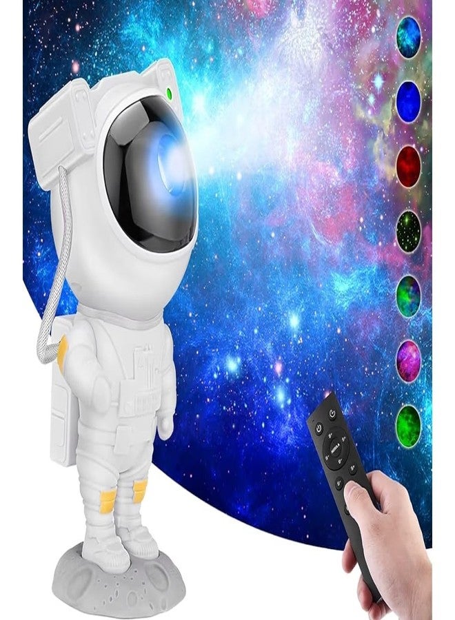 Astronaut Galaxy Projector Night Light – 360° Rotating Nebula Star Projector with Remote, Timer & Adjustable Head for Kids’ Bedroom, Gaming Room & Home Décor. - Image 1