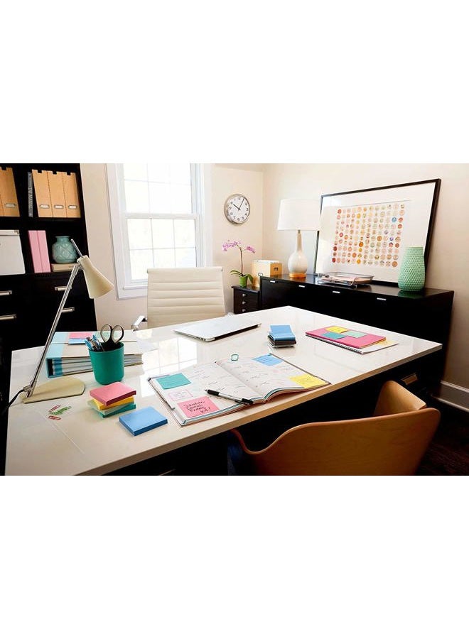 Post-it Notes, 3x3 in, 5 Pads, America's #1 Favorite Sticky Notes, Marseille Collection, Pastel Colors (Pink, Mint, Yellow), Recyclable (654-AST) - Image 3