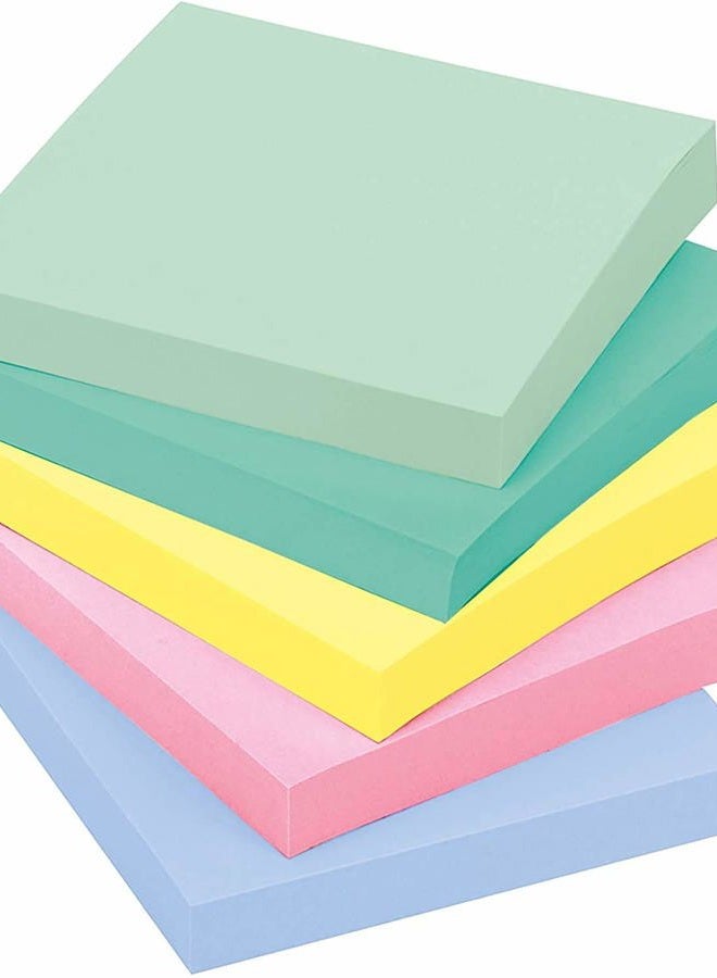 Post-it Notes, 3x3 in, 5 Pads, America's #1 Favorite Sticky Notes, Marseille Collection, Pastel Colors (Pink, Mint, Yellow), Recyclable (654-AST) - Image 2