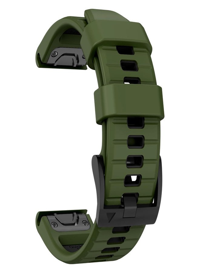 MYSNBKN 22 mm Quick Fit Bracelet for Fenix 8 47 mm/Fenix 7 Pro/Fenix 7/Fenix 6 Pro/Fenix 6/Fenix 5/Fenix E/EPIX 2, Soft Silicone Replacement Strap for Forerunner 935/945/955/745/Approach S60/S62 - Image 1