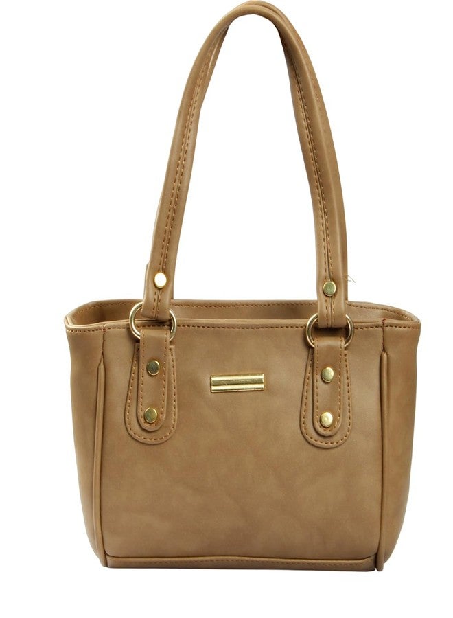 WORLD STAR PU Handbag for Womens | Brown - Image 1