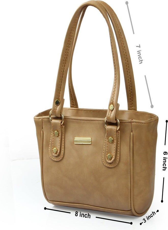 WORLD STAR PU Handbag for Womens | Brown - Image 5