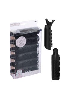 Expressions Expressions 6pc Styling Curling Clips  EasytoUse DualPurpose Hair Clips for Curling and Volumizing Heat Resistant Hair Clip Set Premium Quality Hair Accessories for Women BLACK 