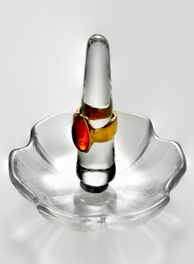 Maxistal Crystal Ring Holder Decorative Jewelry Tray Valentine Engagement Wedding Birthday Gifts for Women (Hexagon) - Image 2