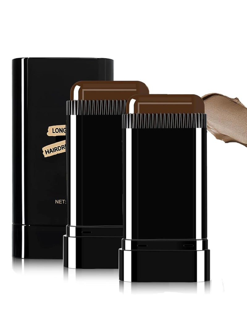 Meidián 2Pack Safe and Convenient Comb Hair Dye, Portable Hair Dye Comb For Gray Hair Coverage, Waterproof and Sweat-Proof, 2 in 1 Instant Dye, for Women & Men (BROWNISH BLACK) - Image 1