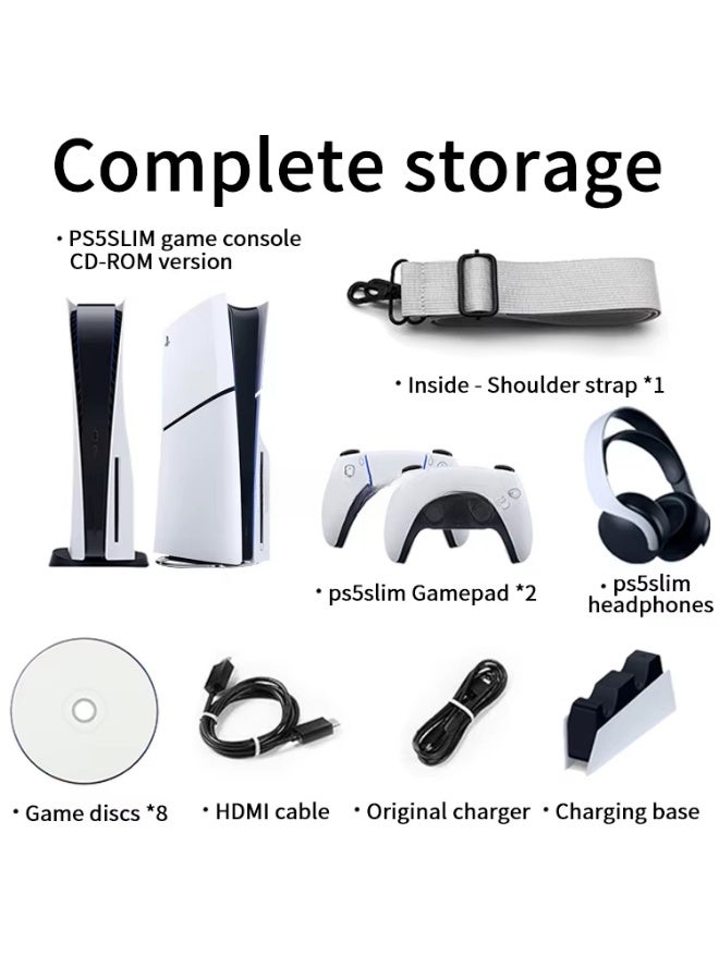 Altheqa PS5 Slim Travel Storage Handbag Shoulder Bag with Strap for PlayStation 5 Slim Disc and Digital Edition EVA Hard Carrying Case for PS5 Slim Console (Grey) - Image 4