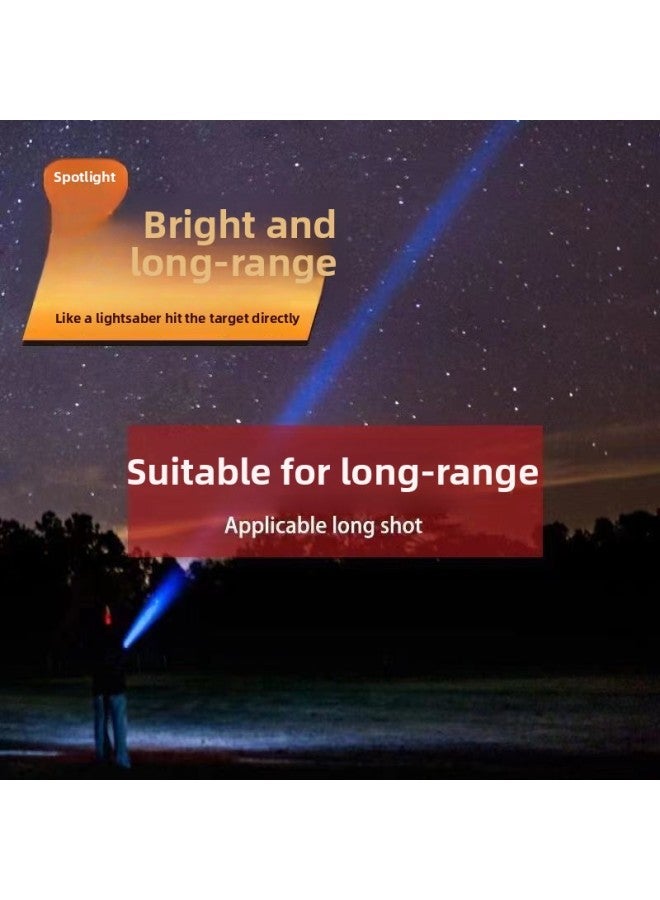 Multi-function Flashlight Rechargeable Portable Intelligent Digital Explosive Volume Long-shot Zoom USB Super Bright Flashlight-Product Specifications:Intelligent Digital Display + Stepless Zoom + Optical Lens  - Image 3