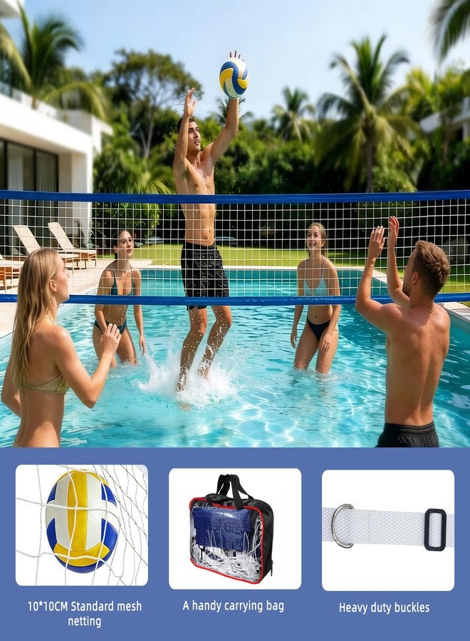 Could Spark 15FT Pool Volleyball Net with 10Ft Straps Portable Volleyball Net with Carrying Bag Volleyball Small Pool Net for Outdoor Indoor Backyard Yard Beach Above Ground Pool Swimming Pool (Net Only) - Image 4