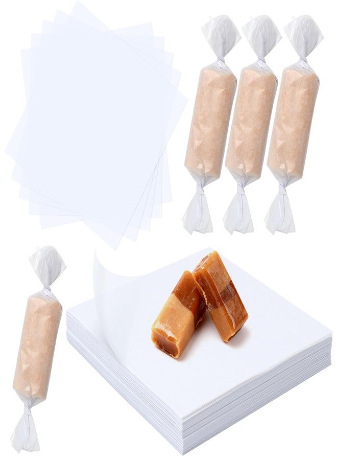 SBYURE Wax Candy Wrappers 1000 Pieces Candy Wrappers for Caramels Pre-Cut Twisting Wax Paper Square Sheets 4.8x4.8inch for Caramel, Chocolate,Taffy,Lollipop - Image 1