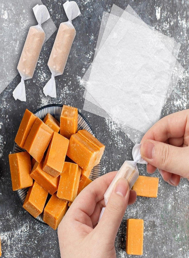 SBYURE Wax Candy Wrappers 1000 Pieces Candy Wrappers for Caramels Pre-Cut Twisting Wax Paper Square Sheets 4.8x4.8inch for Caramel, Chocolate,Taffy,Lollipop - Image 4