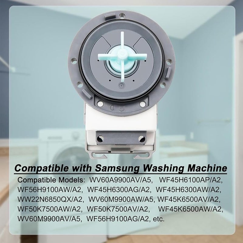 استبدال مضخة تصريف غسالة سامسونج DC31 00181C متوافق مع عدة موديلات - Image 5