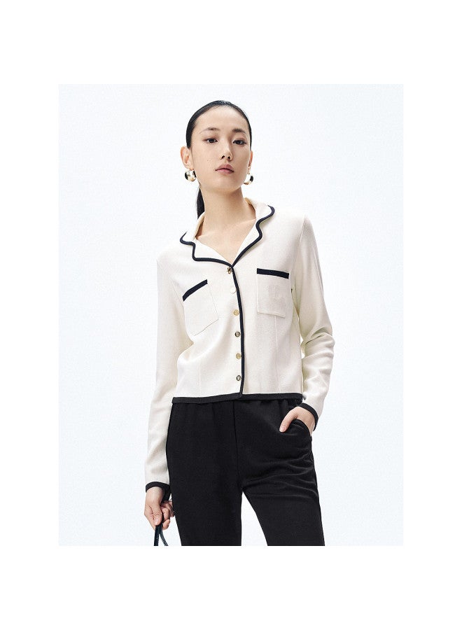 Waxbird Spring And Autumn Slightly Stretch Elegant Temperament Knitted Sweater Women - Image 2