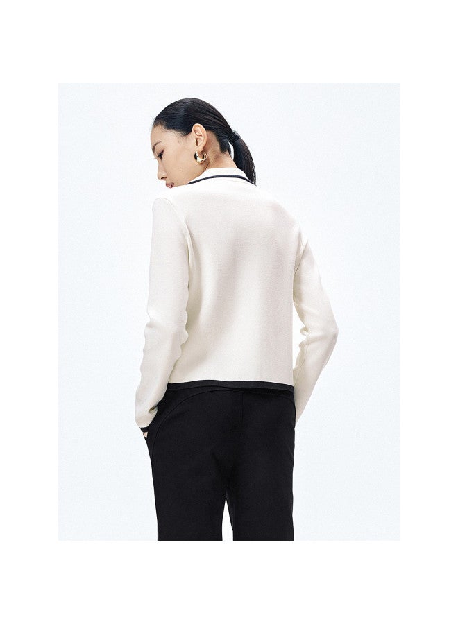 Waxbird Spring And Autumn Slightly Stretch Elegant Temperament Knitted Sweater Women - Image 4