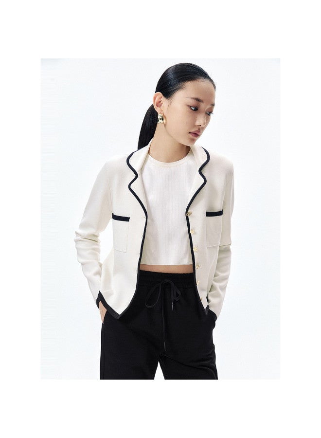 Waxbird Spring And Autumn Slightly Stretch Elegant Temperament Knitted Sweater Women - Image 3