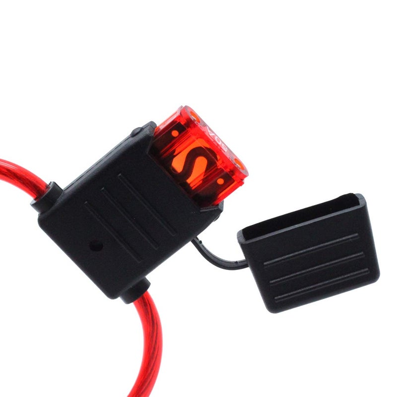 AUTUT 2 Pcs Automotive In-line Blade Fuse Holder, 10 AWG, 50A for Large Vehicles - Image 2