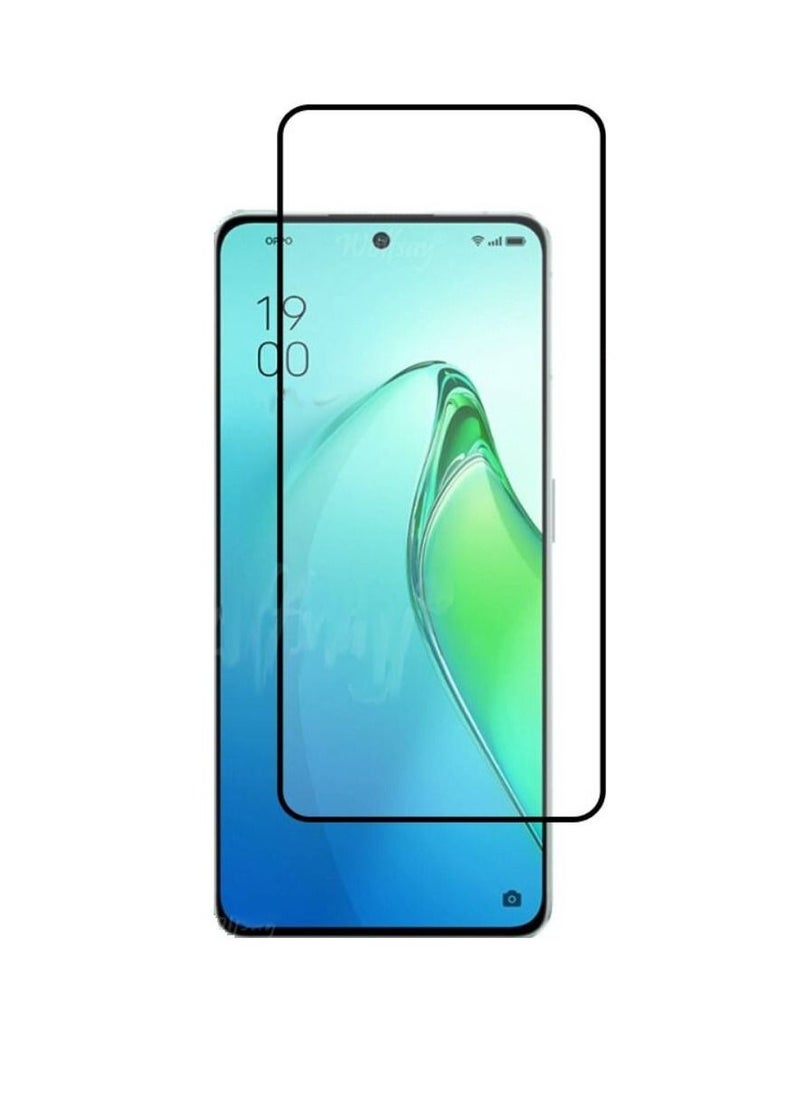 ZOOMEE - Full Coverage Tempered Glass Screen Protector For Oppo Reno 8 Pro Clear/Black - Image 1