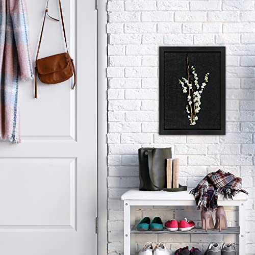 TORASO Cork Board Bulletin Board, Cork Boards for Walls with Pins, Eye Bolts, gaskets, Screws, Pin Board for Office, School and Home (All Black, 11“x14.5” - 2p) - Image 4