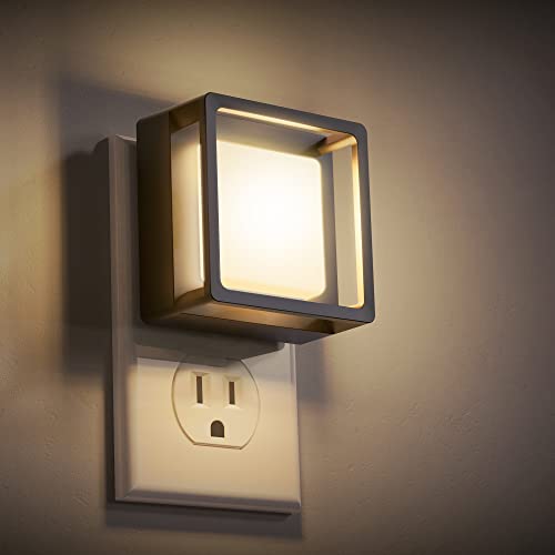 DORESshop LED Night Light, Night Lights Plug Into Wall [2 Pack] with Dusk-to-Dawn Sensor, Dimmable Nightlights, Adjustable Brightness for Bathroom, Hallway, Bedroom,Kids Room,Stairway,Soft White - Image 1