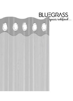 BLUE GRASS Blue Grass 02mm PVC Black Transparent Ring ac Curtain 8 feet Polyvinyl Chloride  - Image 3