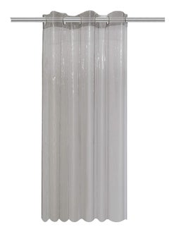 BLUE GRASS Blue Grass 02mm PVC Black Transparent Ring ac Curtain 8 feet Polyvinyl Chloride  - Image 1