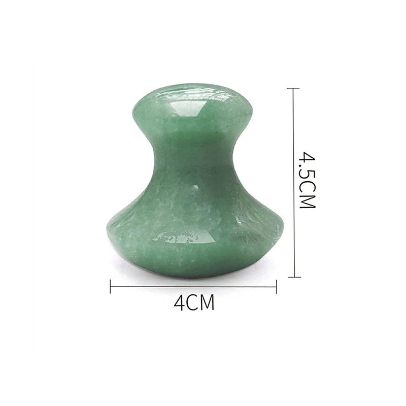 TechPro Gua Sha Facial Tool, Natural Jade Stone Guasha Board for SPA Acupuncture Therapy Trigger Point Treatment, Gua Sha Scraping Massage Tool, Face Roller and Manual Massage Stone for Skin care - Image 1