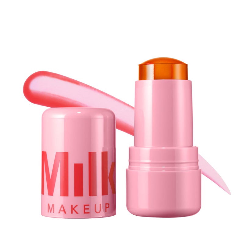 Milk Makeup Cooling Water Jelly Tint  Sheer Lip  Cheek Stain with Vegan Collagen Seawater  Aloe  Hydrating LongLasting Buildable Lip Tint  Blush  Fizz 017 oz