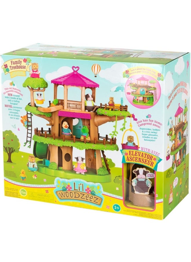Lil Woodzeez Lil Woodzeez - Family Treehouse Play Set for 14 inch Dolls - 6444  - Image 1