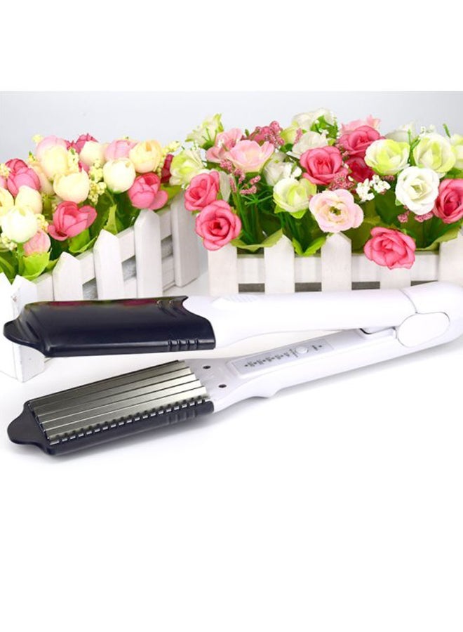 NIBEMINENT 3 Blade Professional Curler Splint White/Black 29cm - Image 3